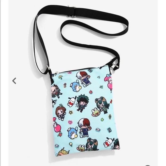 My Hero Academia X Hello Kitty And Friends Passport Crossbody Bag - Picture 2 of 11